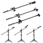 55cm suporte de microfone rotativo barra transversal braços clipe de microfone suporte de telefone suporte — foto 2