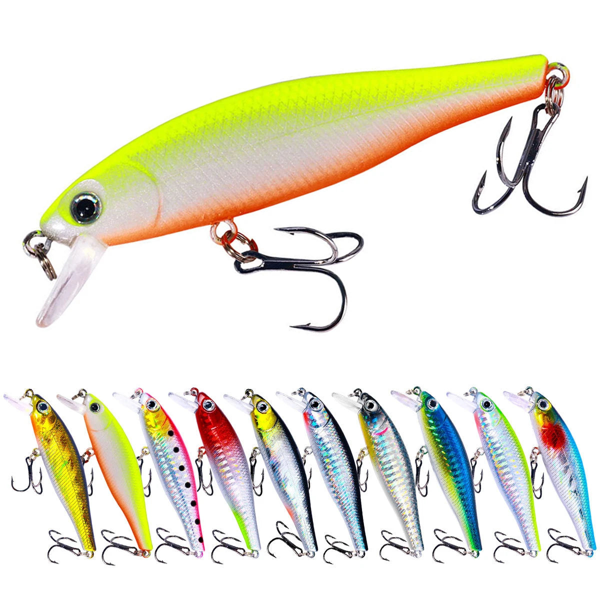 Minnow manivela wobbler jerkbait isca de pesca 8.8cm 9g isca artificial carkbait swimbait enfrentar — foto 2