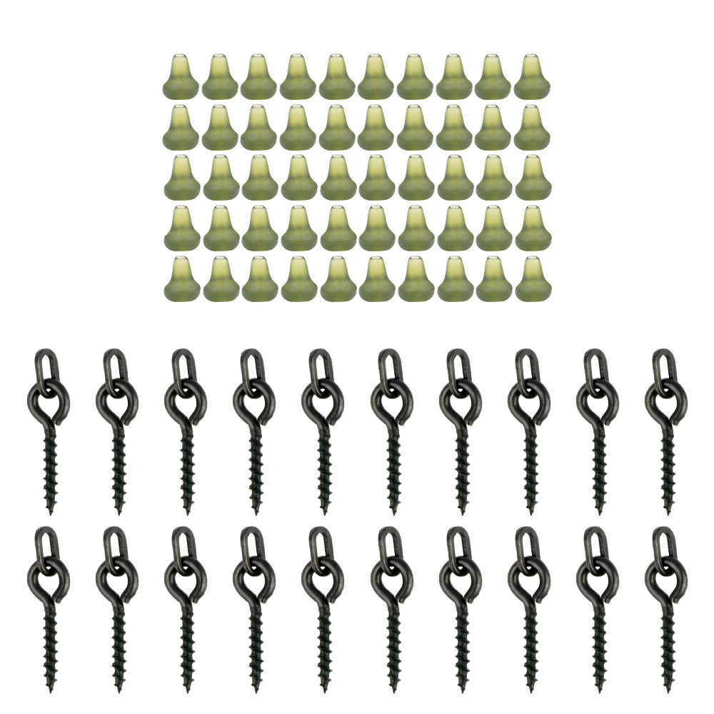 Kit de 70 acessórios para pesca de carpa, cor verde — foto 2