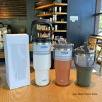 Copo de café garrafa térmica de aço inoxidável dupla camada isolamento frio e quente caneca de viagem garrafa — foto 2