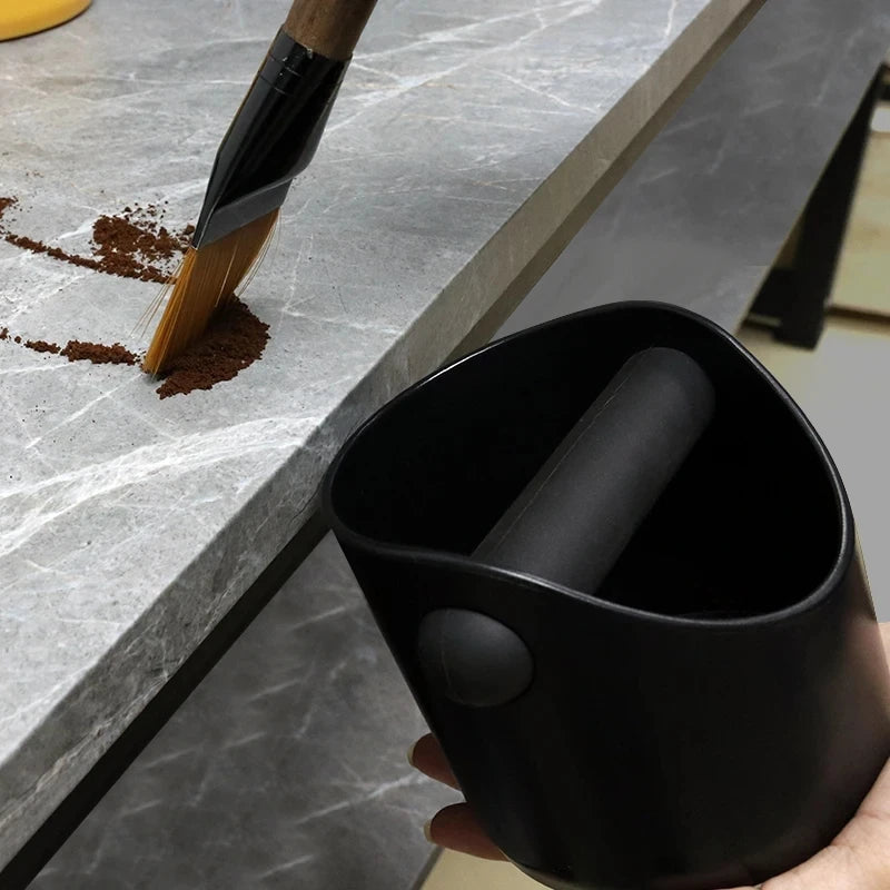 Caixa de batida para café expresso, antiderrapante, preta — foto 4