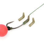 25 pçs gancho de pesca da carpa kickers d rig kicker alinhadores ganchos mangas equipamentos anti emaranhado — foto 2