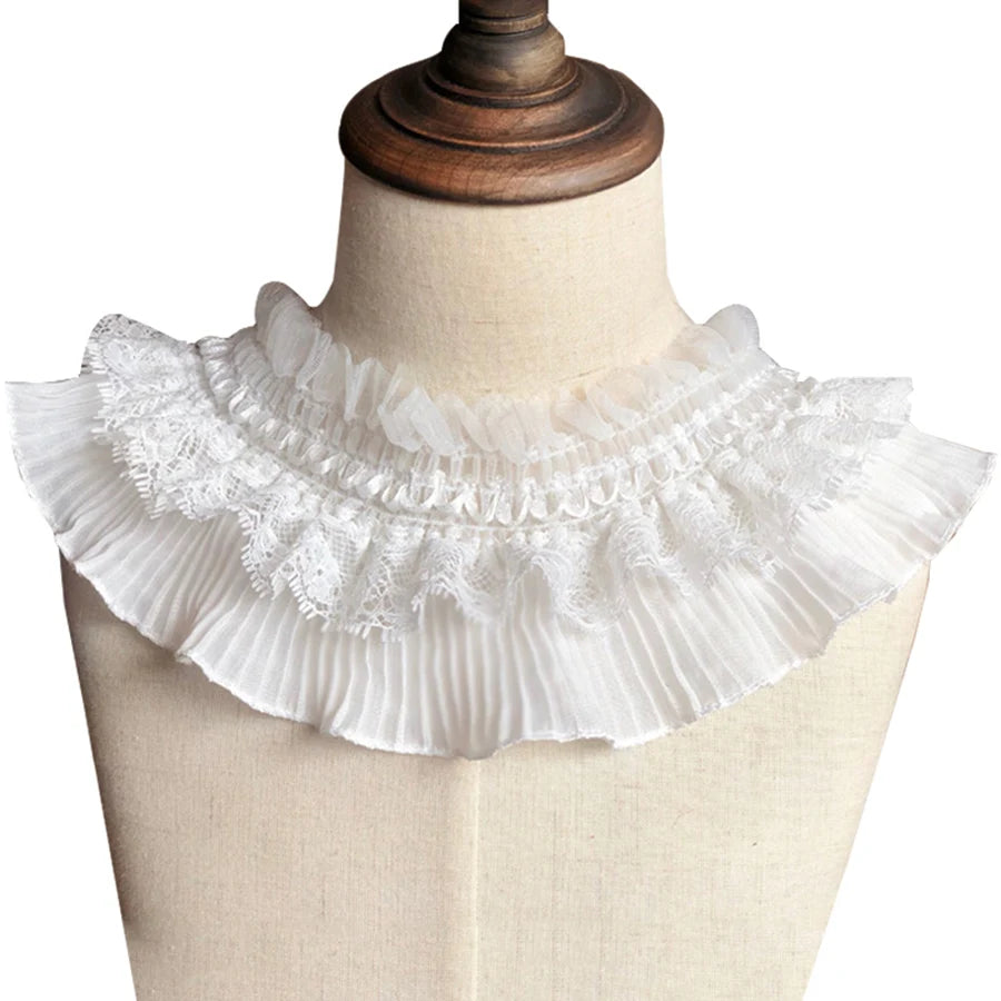1 Jarda de Fita de Renda Elástica Branca e Preta com Babado para Costura de Roupas e Artesanato DIY — foto 4