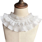 1 Jarda de Fita de Renda Elástica Branca e Preta com Babado para Costura de Roupas e Artesanato DIY — foto 4