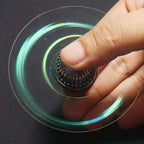 Fidget spinner antiestresse em metal, cor ouro — foto 8