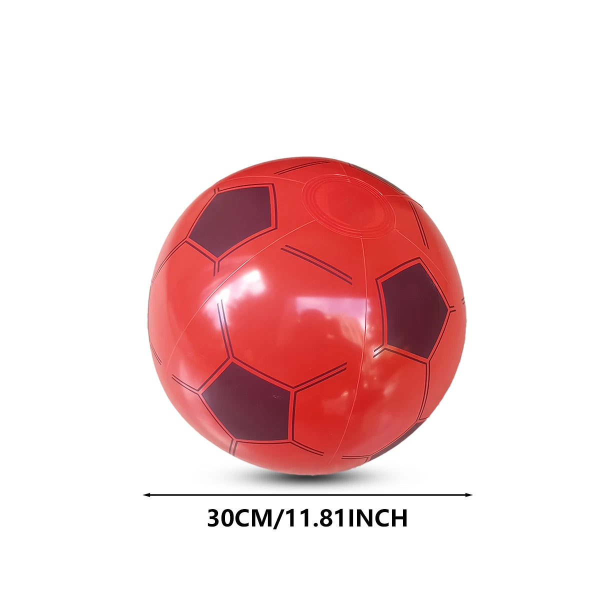 Bola de Futebol Inflável de PVC Reforçado, Bola de Praia Inflável - 1 unidade football — foto 2