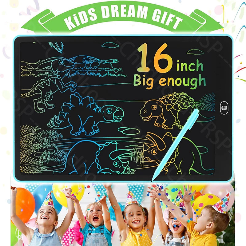 16 Polegada grande lcd prancheta escrita tablet dígito magia blackboard arte ferramentas pintura aprendizagem — foto 3