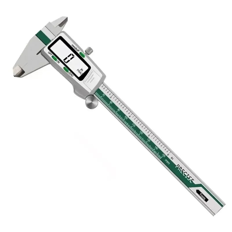 ET50 150mm Digital Caliper Fração de Aço Inoxidável/MM/Polegada 0.01mm Alta Precisão para Componentes — foto 1