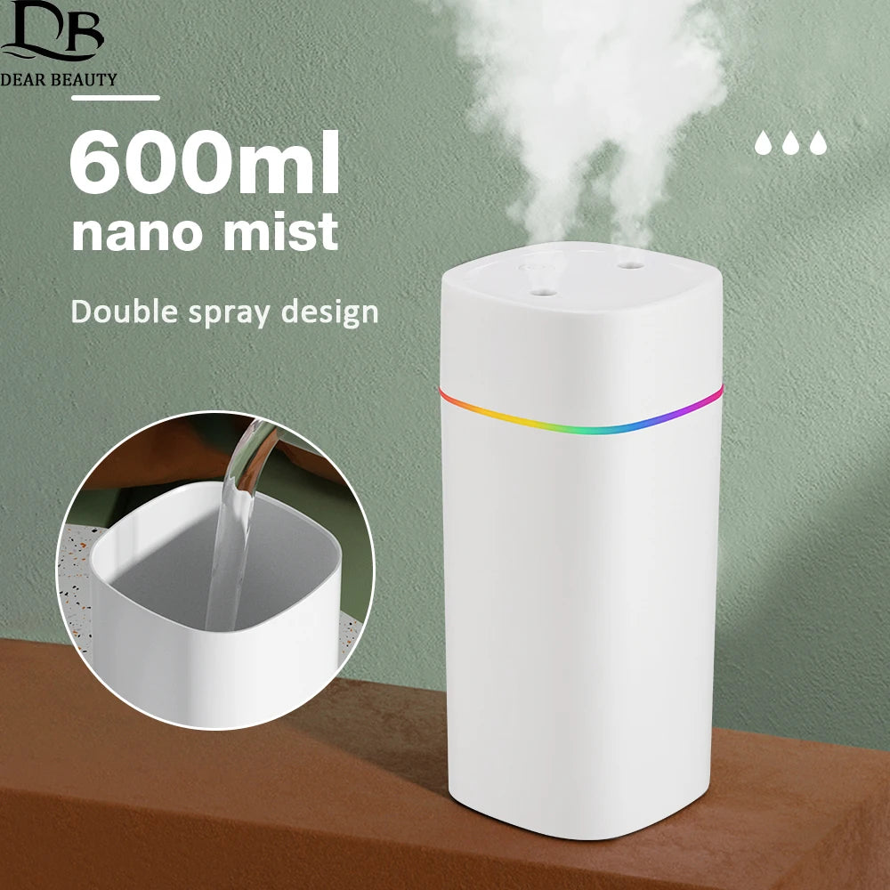 Humidificador de ar com difusor de óleos essenciais, 600 ml — foto 1