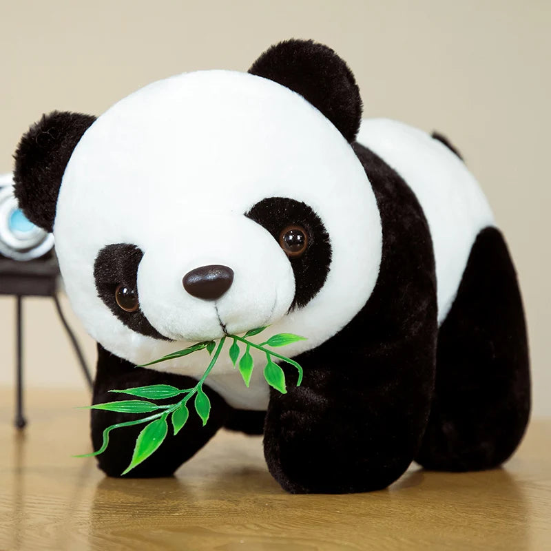 20cm bonito bebê bambu panda urso pelúcia animal boneca dos desenhos animados kawaii bonecas presentes — foto 1