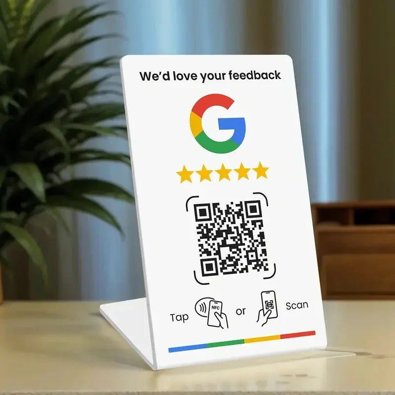 Código QR programável NFC215 para Google Review Card NFC Station Table 13.56Mhz pode ser definido — foto 2