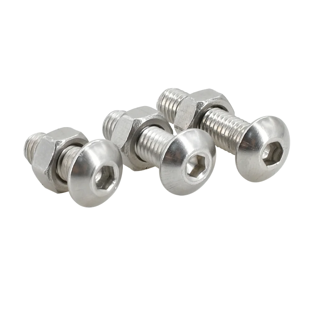Conjunto de parafusos e porcas M2 em aço inox 304, 10 peças — foto 1