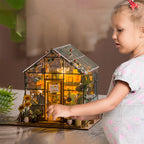 Mini DIY Flower Doll House Kit, Handmade 3D Puzzle Assembly, Brinquedos de Construção, Casa — foto 4