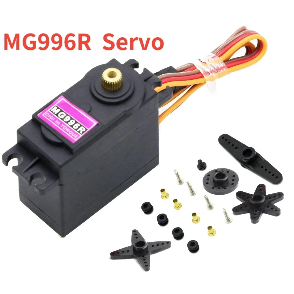 Mg996r servo digital 4.8-6.0v alto torque com engrenagem de metal para futaba jr 1/8 1/10 rc carro — foto 2