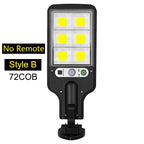 Poderoso LED Solar Outdoor Lâmpada De Parede, Recarregável Indução Do Corpo Humano, Pátio, Jardim - 72COB — foto 2