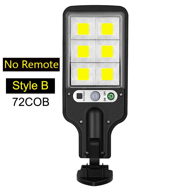 Poderoso LED Solar Outdoor Lâmpada De Parede, Recarregável Indução Do Corpo Humano, Pátio, Jardim - 72COB — foto 2