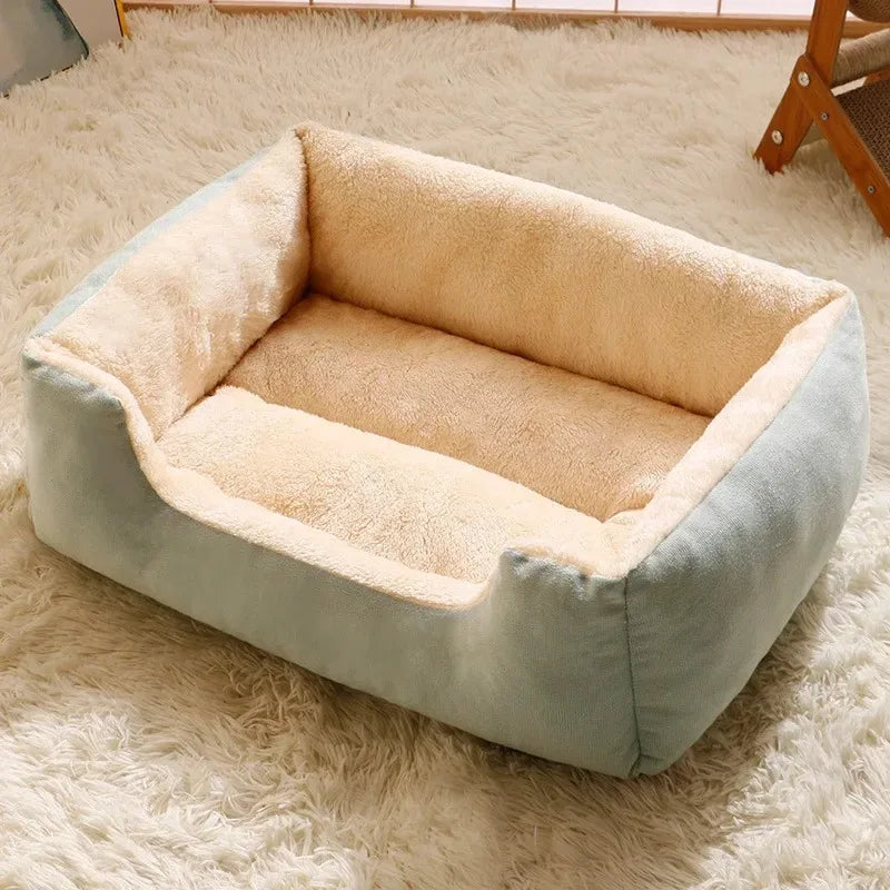 Cama para gatos em pelúcia verde S 45x30cm — foto 1