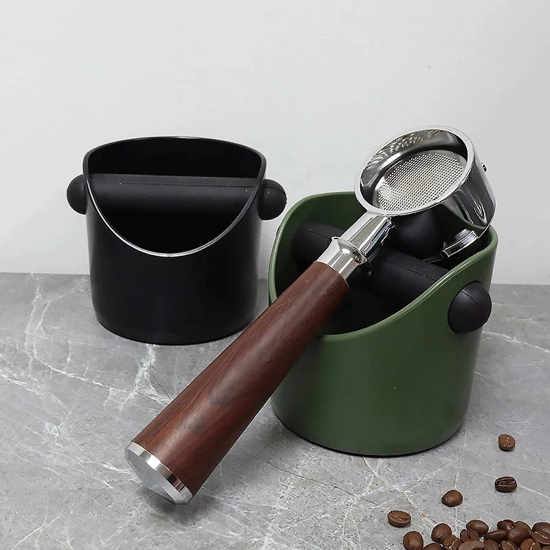 Caixa de batida para café expresso, antiderrapante, preta — foto 8