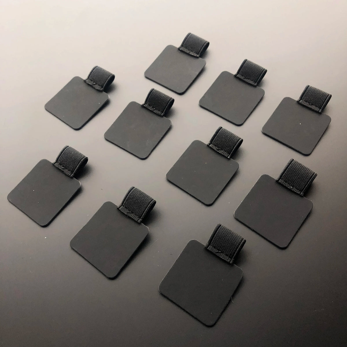 10 pacote elástico caneta loop titular auto-adesivo couro do plutônio clipe lápis para notebooks diários — foto 2