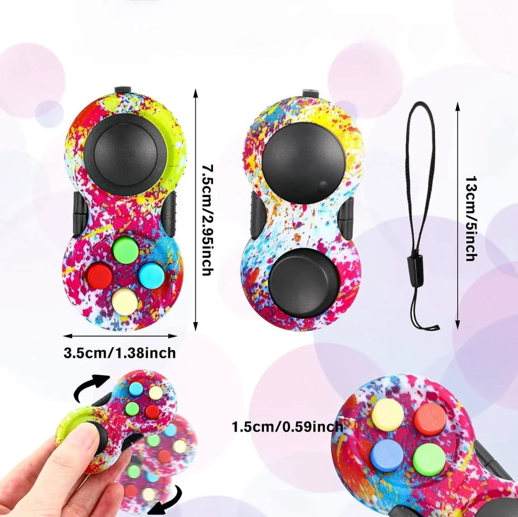 Fidget Pad Retro Classic Fidget Controller Handheld Fidget Game Controller Fun Fidget Pad - Classic color — foto 3