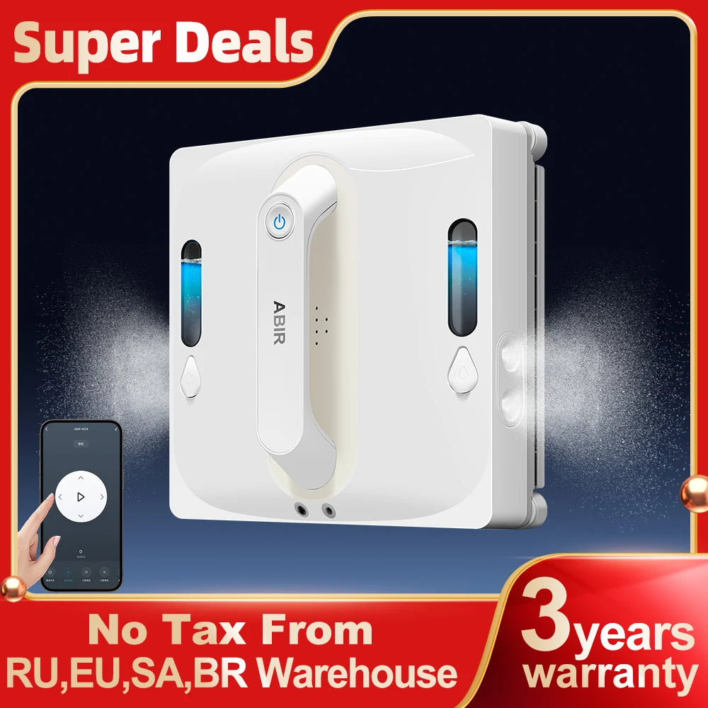 Robô de limpeza de janelas WD9, spray de água de 4 vias, tecnologia de raspador flutuante, sensor laser — foto 1
