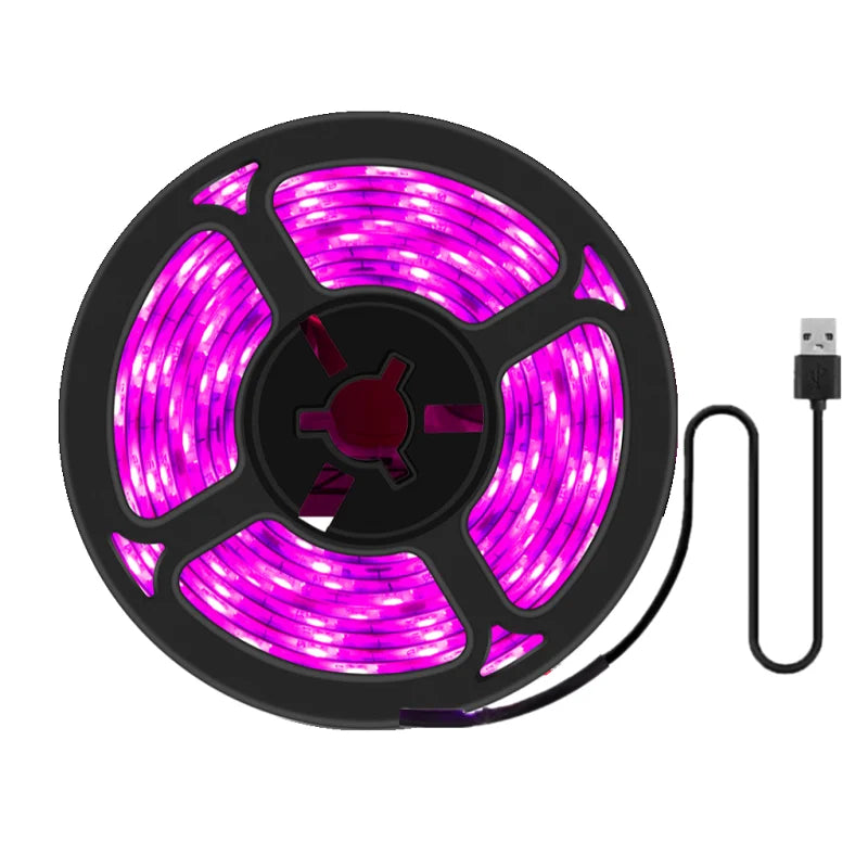 Fita LED UV para cultivo com alimentação USB — foto 1