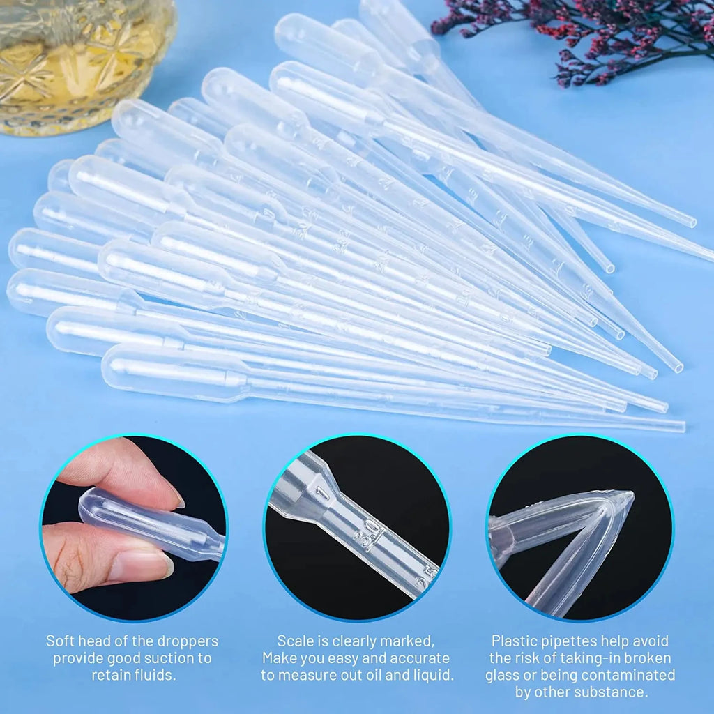 Pipeta descartável de plástico de 3 ml, graduada — foto 3