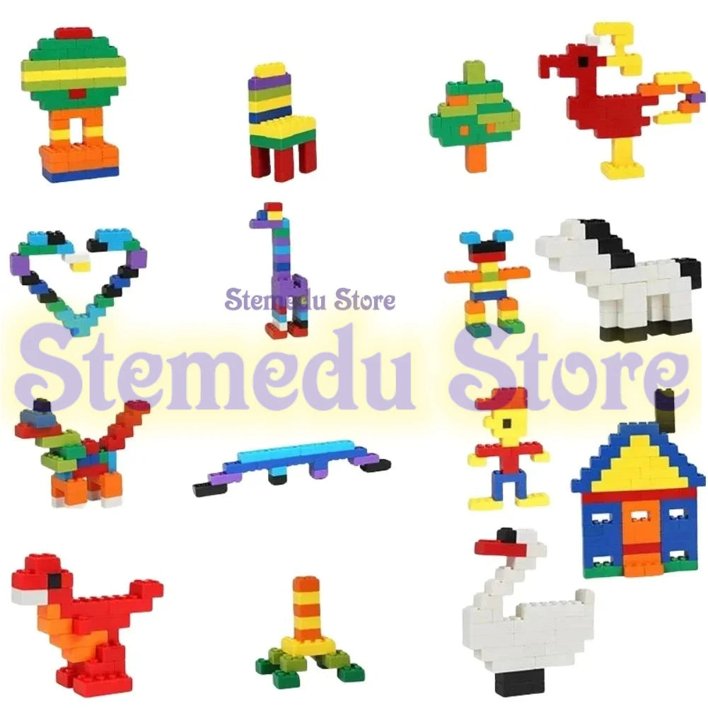 Bulk Lot Building Blocks, Block Plate Toys, Block, Classificados por Cor - Sand color 125g saco — foto 6