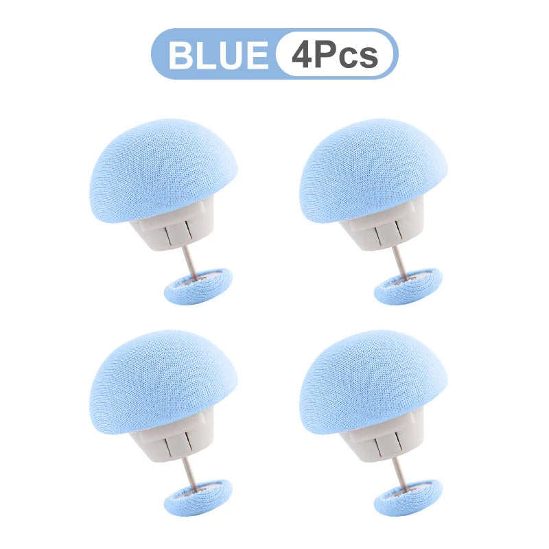 4-8 pçs lençol colcha clipe um botão desbloquear capa de edredão prendedor clipe anti - Azul-4 unidades — foto 2