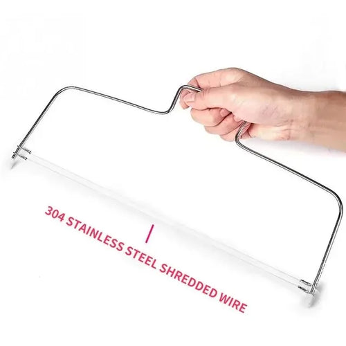 1/2 pçs linha de altura ajustável bolo corte slicer ajustável aço inoxidável bolo decoração molde diy — foto 1