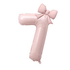 Balões de Número de Aniversário de 40 Polegadas, Novos Balões de Princesa Rosa com Laço para Meninas — foto 1