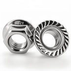 Porca de flange hexagonal M4 DIN 6923, 10 unidades — foto 1