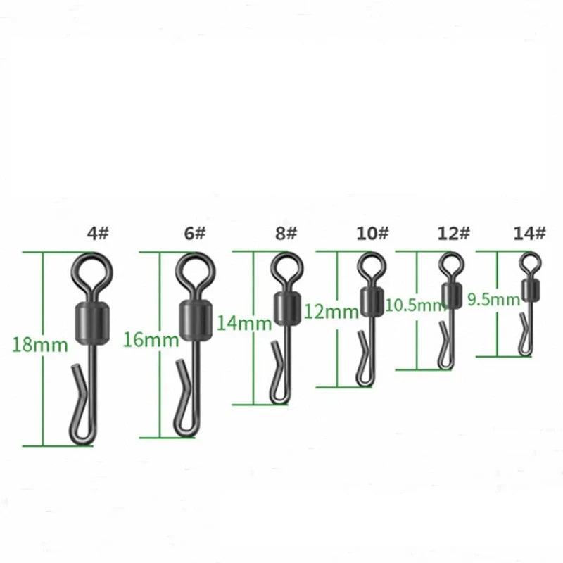 Conector giratório Quick Change para pesca da carpa, modelo 6 — foto 4