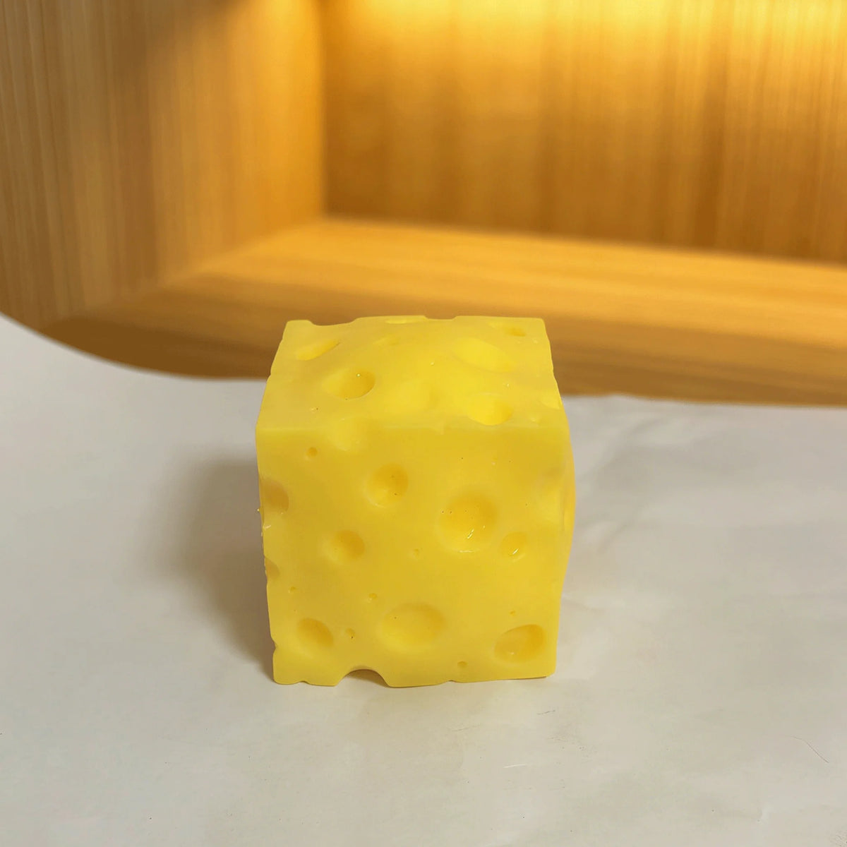 Brinquedo de Queijo Portátil para Apertar, Bola Anti-stress Macia de Recuperação Lenta para Decoração de Mesa — foto 1
