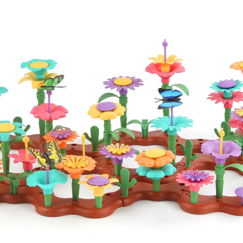 Cresce a sua imaginação com brinquedo educacional de construção de jardim de flores STEM – presente perfeito — foto 5