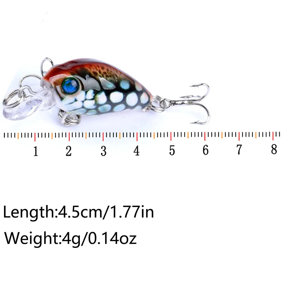 6 pçs flutuante crankbaits iscas de pesca conjunto swimbait topwater duro kit wobblers artificiais — foto 4