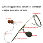 6 pçs acessórios de pesca da carpa equipamento de cabelo conjunto de gancho de pesca pronto - Hook tamanho 8 — foto 4