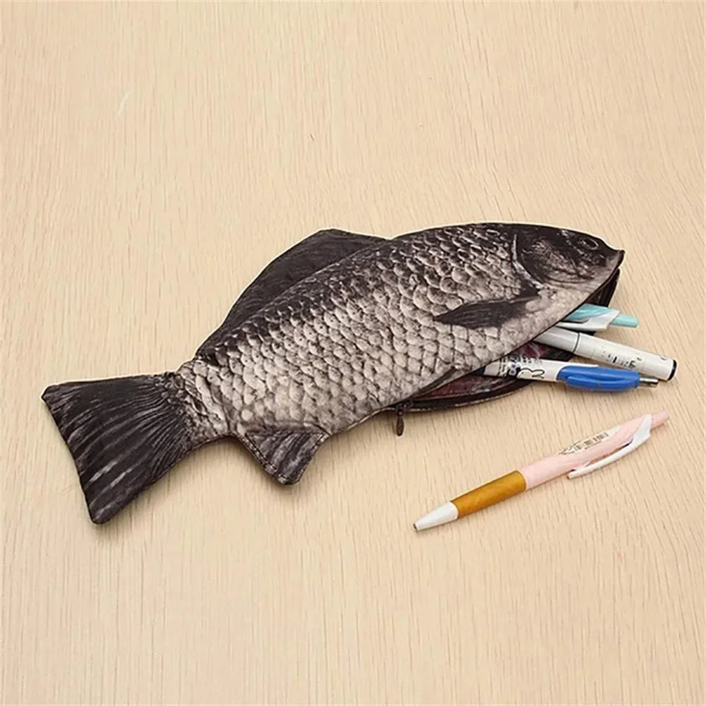 Estojo de lápis em forma de peixe, bolsa de caneta de peixe, bolsa de moedas, estojo de lápis engraçado — foto 4