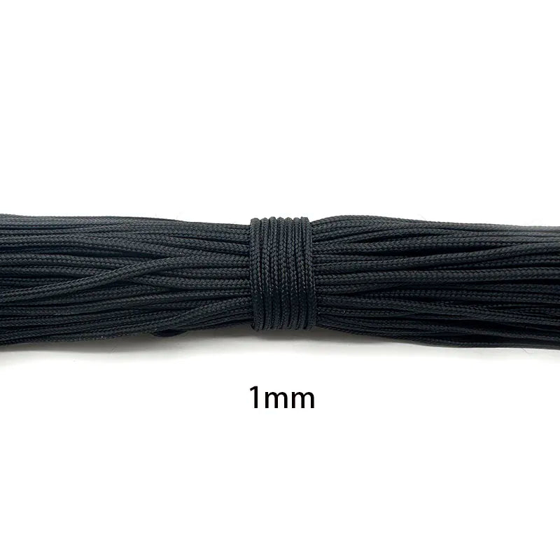 1mm/2mm/3mm/4mm/5mm de diâmetro paracord pára-quedas corda escalada acampamento sobrevivência engrenagem — foto 3
