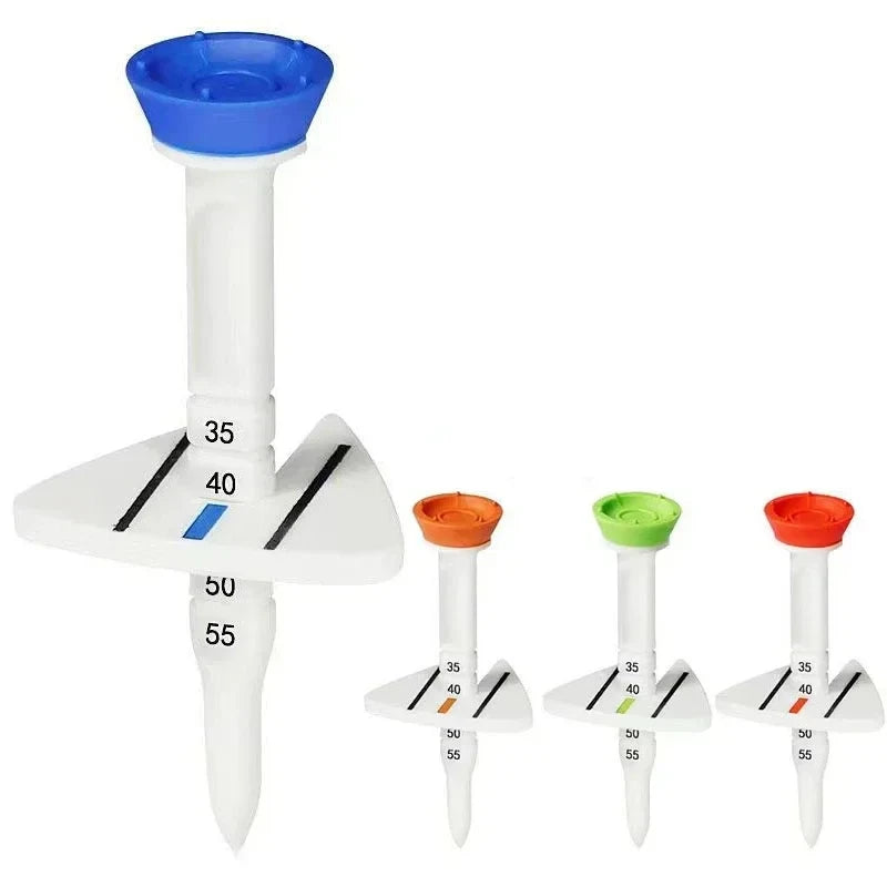 4 peças 33-55mm acessórios de treinamento de camiseta de golfe de altura ajustável - Blue-4pcs — foto 2