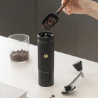 Moinho de café manual em aço inoxidável com ajuste externo — foto 6