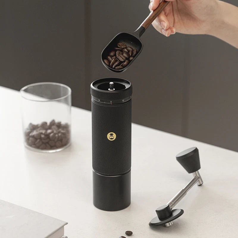 Moinho de café manual em aço inoxidável com ajuste externo — foto 6