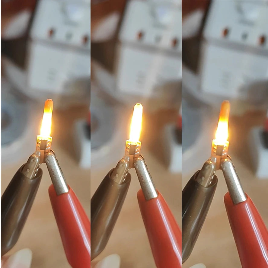 Lâmpada LED de filamento decorativo, 3 V, 1800 K, 5 unidades — foto 3