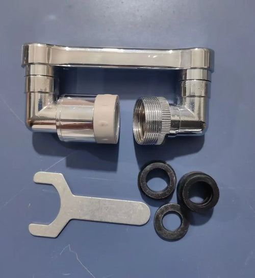 1 unidade 1080 ° Extensor de Torneira de Aço Inoxidável Giratório, à Prova de Respingo, Modo de Spray Duplo — foto 1
