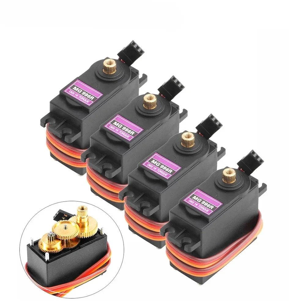 Mg996r servo digital 4.8-6.0v alto torque com engrenagem de metal para futaba jr 1/8 1/10 rc carro — foto 4