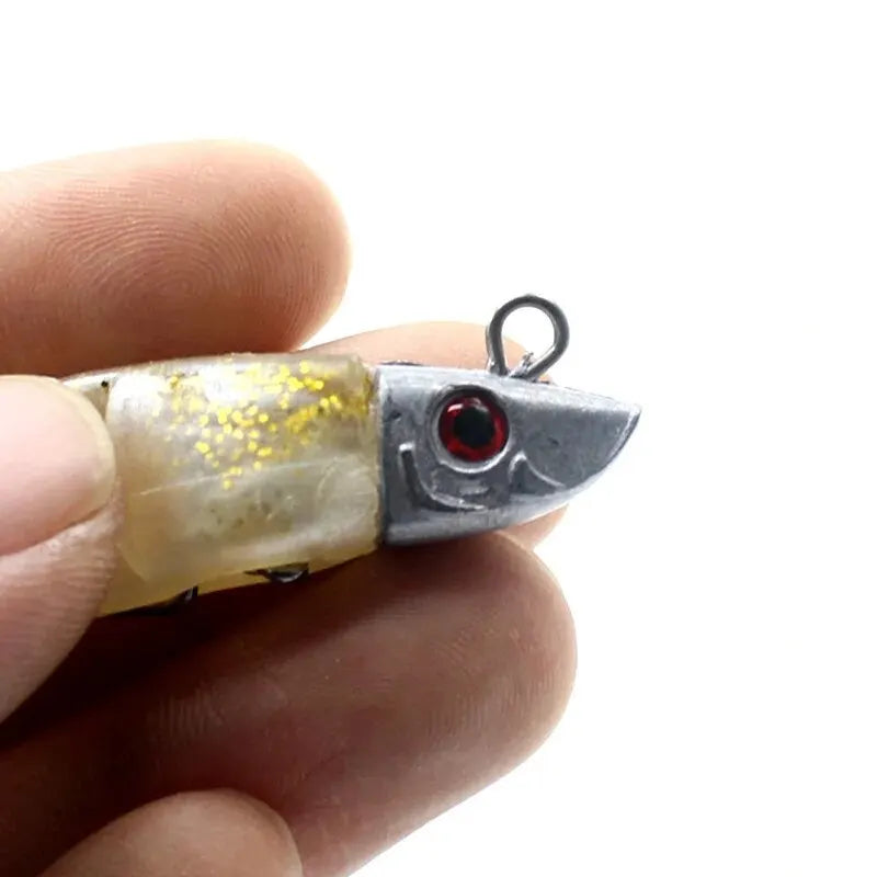 Burle T Cauda Soft Lure, Cabeça de gabarito, Isca de pesca com gancho farpado, 10cm, 15.5g, 13cm, 26g — foto 3