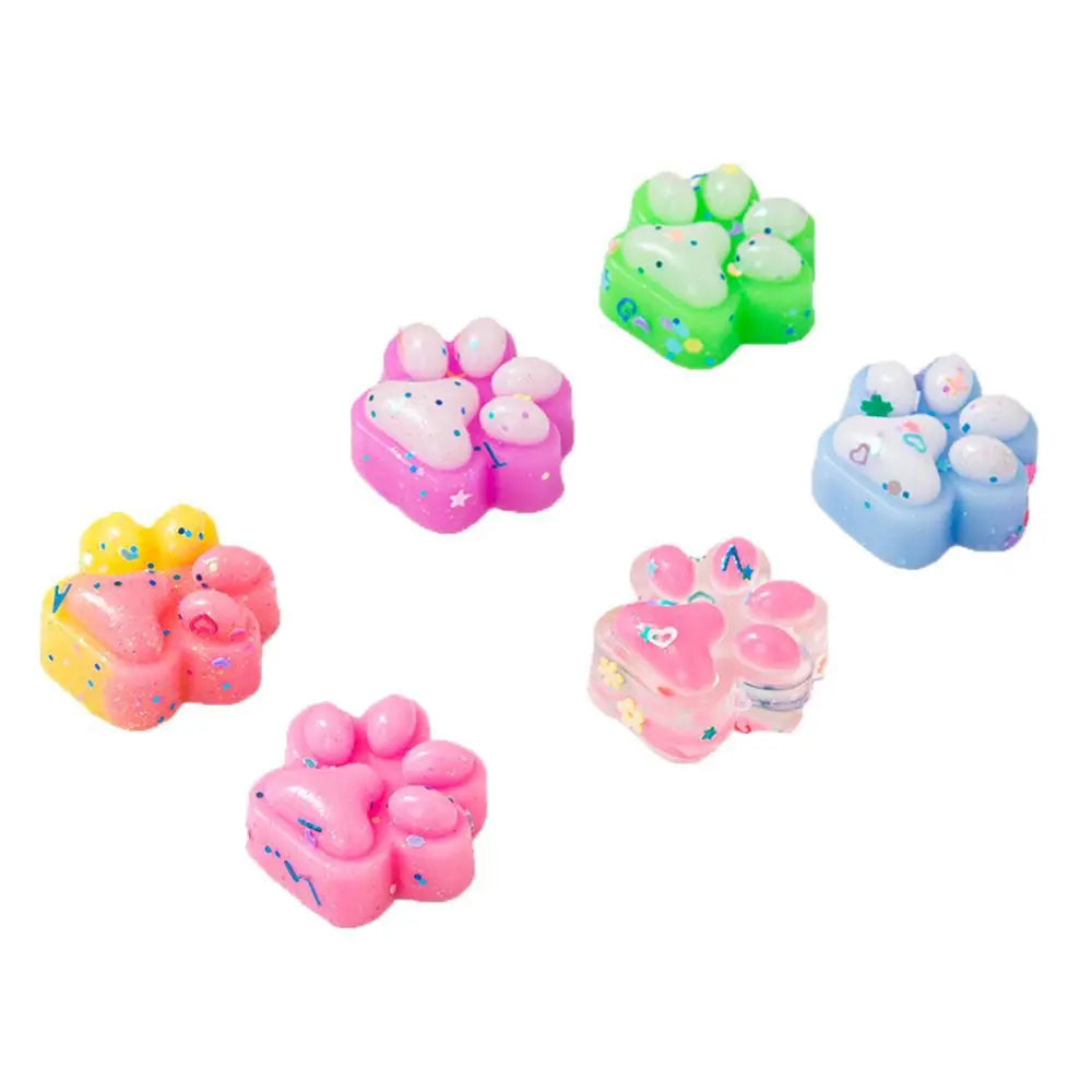 Mini patas de gato em silicone para festas, pack de 10 peças — foto 1
