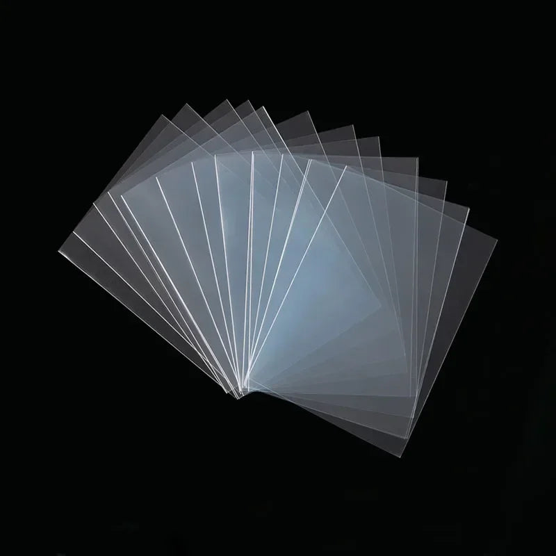 100 pçs/set vários tamanhos mangas de cartão transparente jogo de cartas mágicas tarô poker - 46x70 mm — foto 2