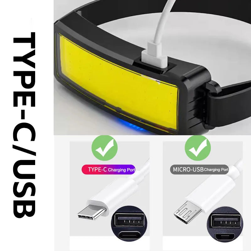 Lanterna frontal recarregável com 800 lúmens e carregamento USB-C — foto 7