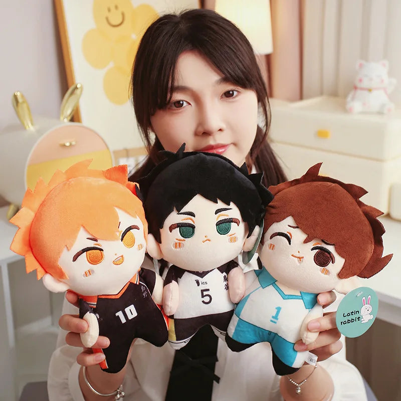 26cm bonito dos desenhos animados haikyuu brinquedo de pelúcia kuroo tetsurou oikawa tooru kei tsukishima — foto 2